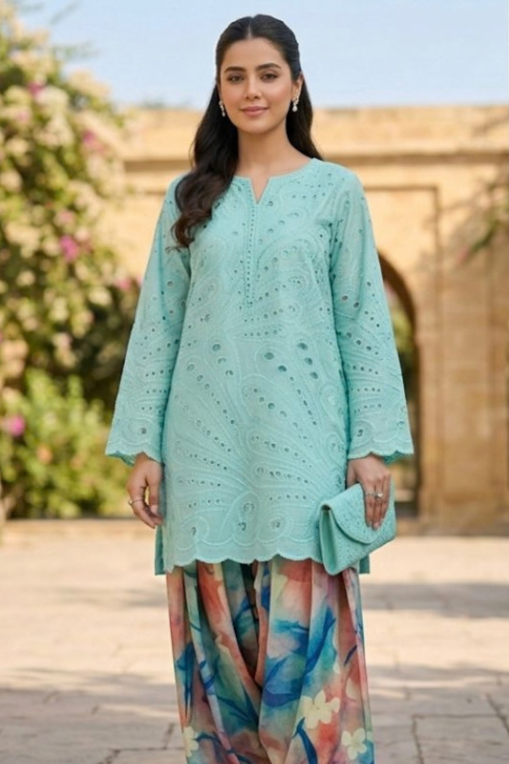 Cotton Lawn 2pc Dress