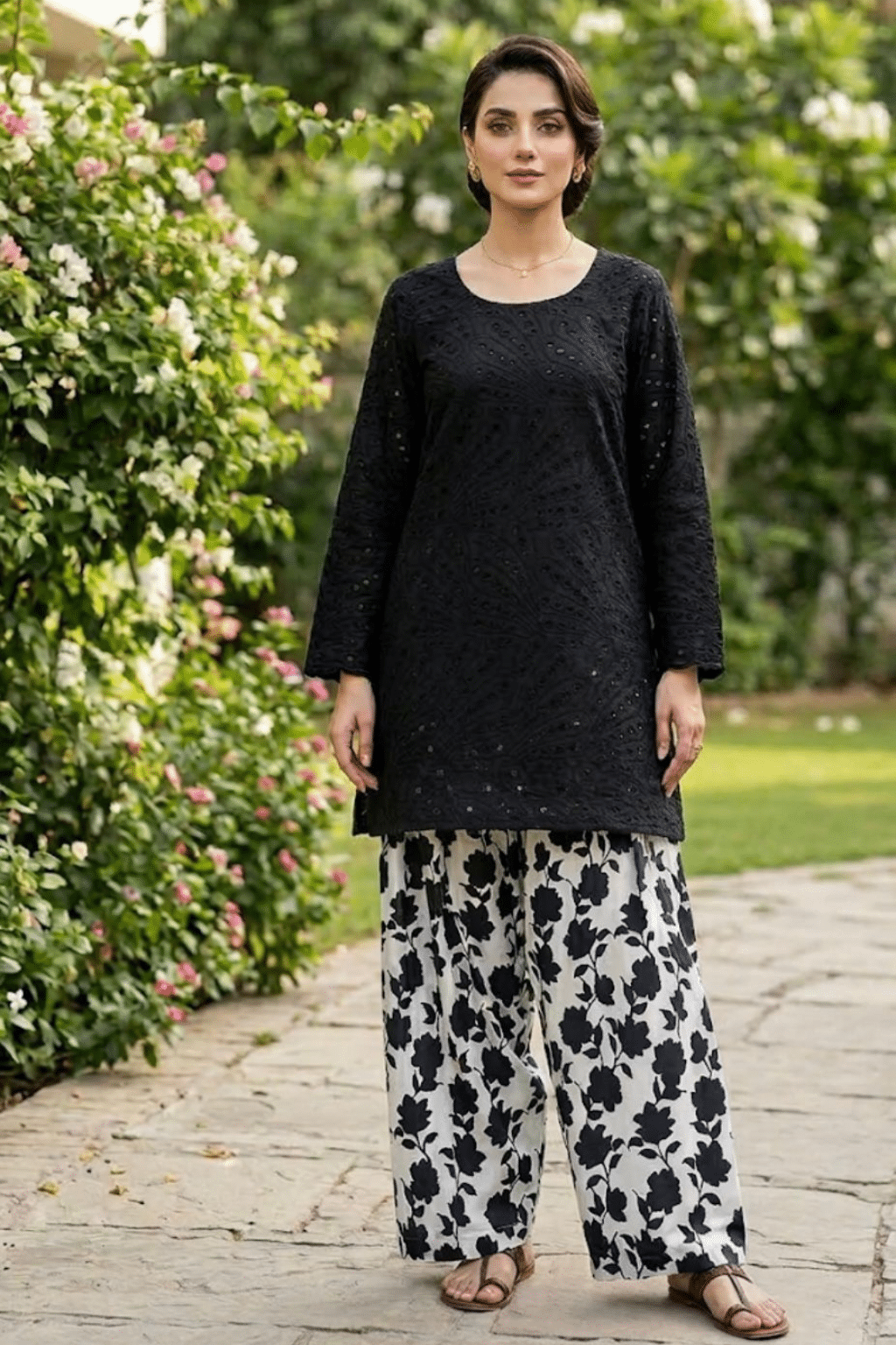 Lawn (Chikankari) 2Pc Dress